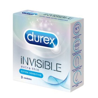 Bao cao su Durex Invisible Extra Thin 3 bao