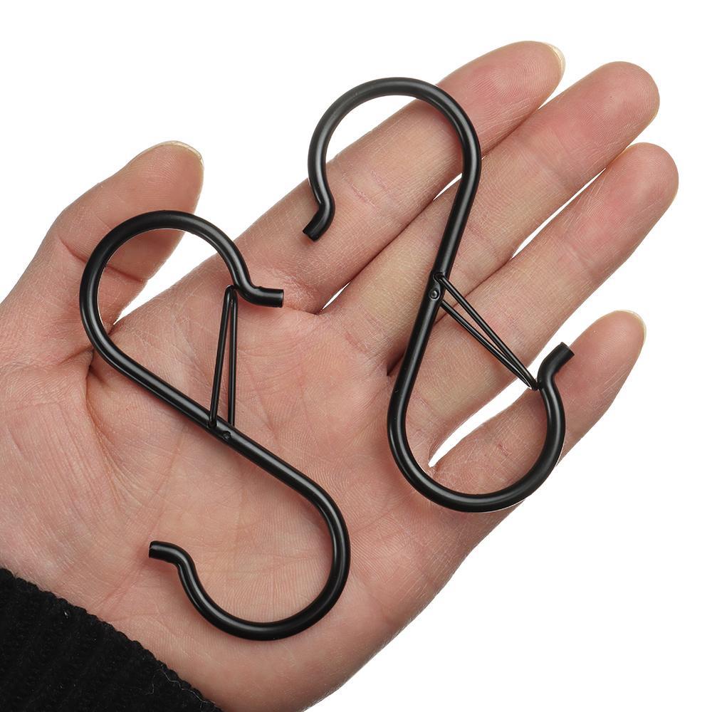 KUNHEV Set 4 Móc Khóa Chữ S Chống Rơi Chịu Được Sức Nặng Dành Cho Vườn Nhà Tắm