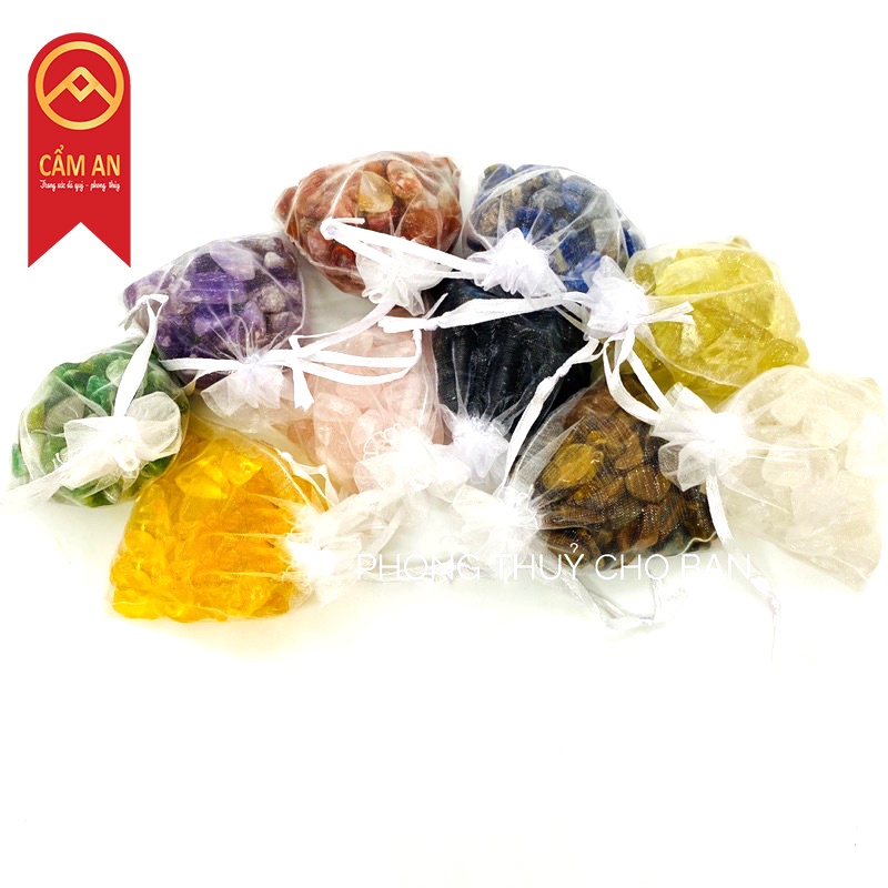 Túi Đá AA Thanh Tẩy Tarot và Năng Lượng Xấu, Hàng chất lượng AA tuyển chọn - Cẩm An