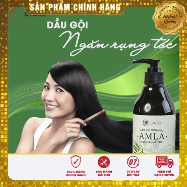 Dầu gội đầu Laco Organic Amla, dầu gội ngăn rụng tóc và kích thích mọc tóc 300ml - LAVAHA SHOP MỸ PHẨM THIÊN NHIÊN LACO