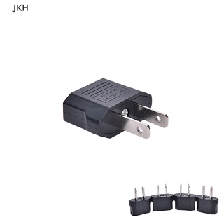 JKH 4PCS EU Euro Europe to US USA Power Jack Wall Plug Converter Travel Adapter NEW @#jkh