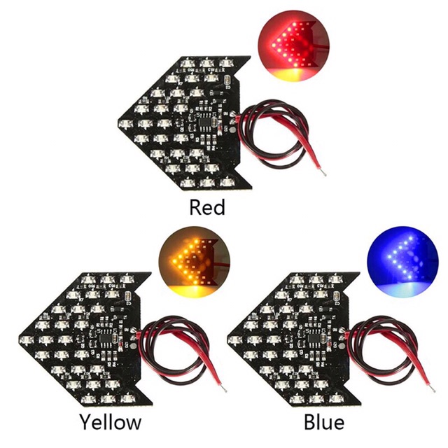 Led Xi nhan độ gương xe hơi chạy đuổi