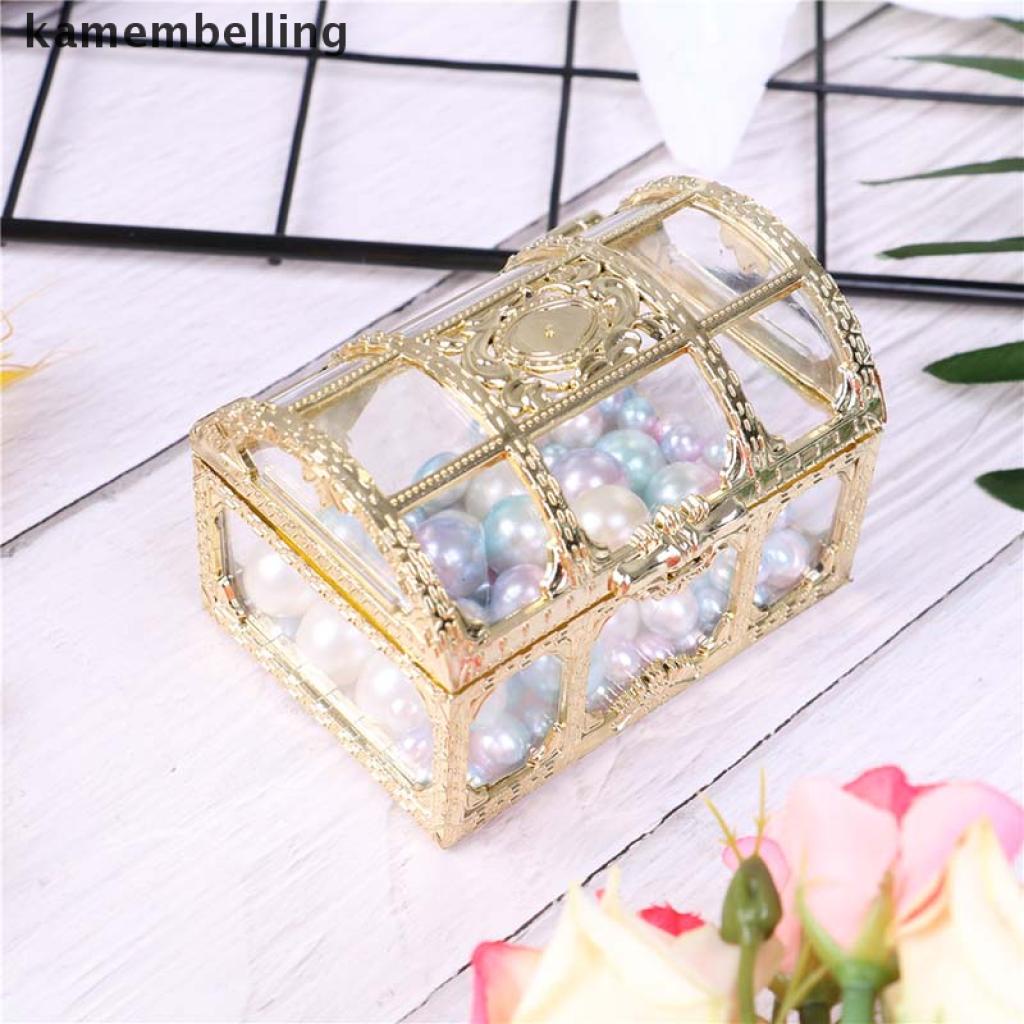 Hộp đựng kẹo/ sô cô la màu vàng trang trí tiệc cưới/ sinh nhật độc đáo