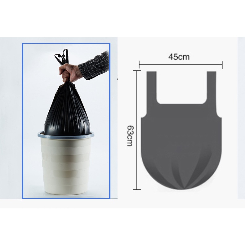Túi đựng rác tự hủy, 1 cuộn được 50 túi