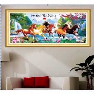 Tranh thêu chữ thập mã đáo thành công mn0110 kt 180x80cm thêu kín