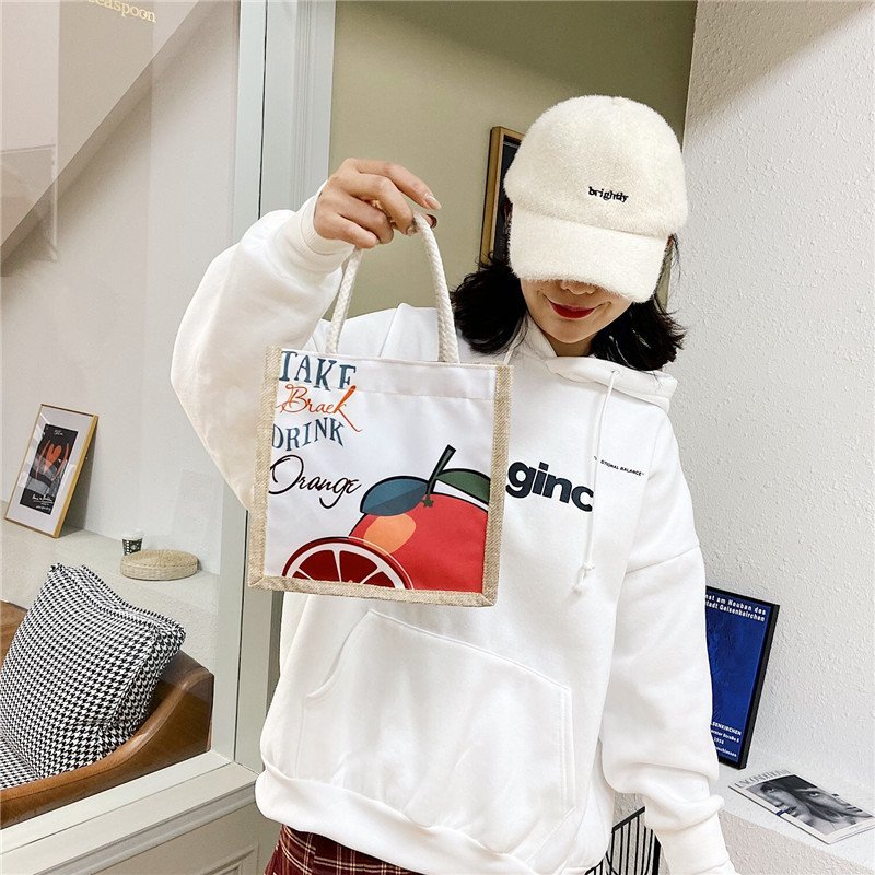 túi tote đeo chéo Túi vải Họa Tiết Hoạt Hình Dễ Thương Cho Nữ