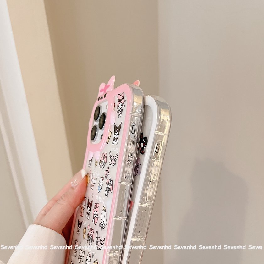 Ốp Điện Thoại Dẻo Họa Tiết Hoạt Hình Quái Vật Dễ Thương Cho iPhone 14 13 12 11 Pro Max Xs Max Xr X 7 8 6 6s Plus