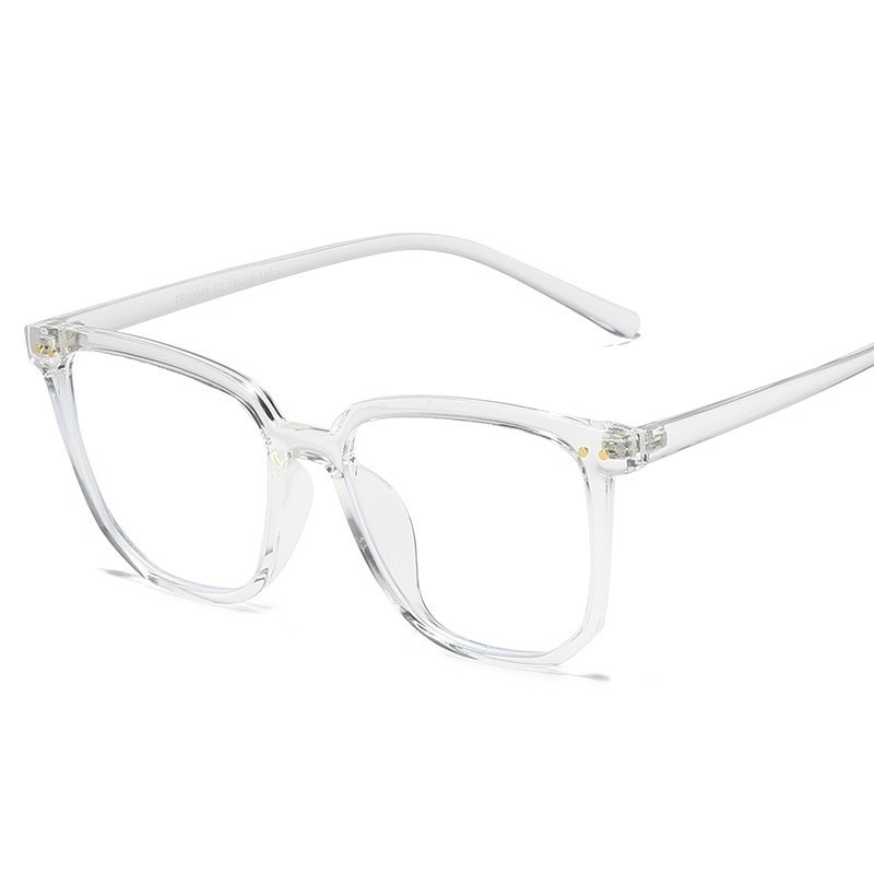 Mắt Kính Gọng Vuông Trong Suốt Chống Ánh Sáng Xanh Thời Trang Hàn Quốc