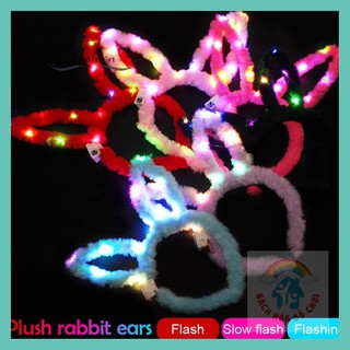 Băng Đô Cài Tóc NOEL Giáng Sinh 🌸 FREESHIP🌸 Băng Đô Tai Thỏ Có Đèn LED Phát Sáng cho bé