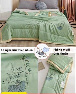 Chăn cotton xơ ngải cứu cao cấp