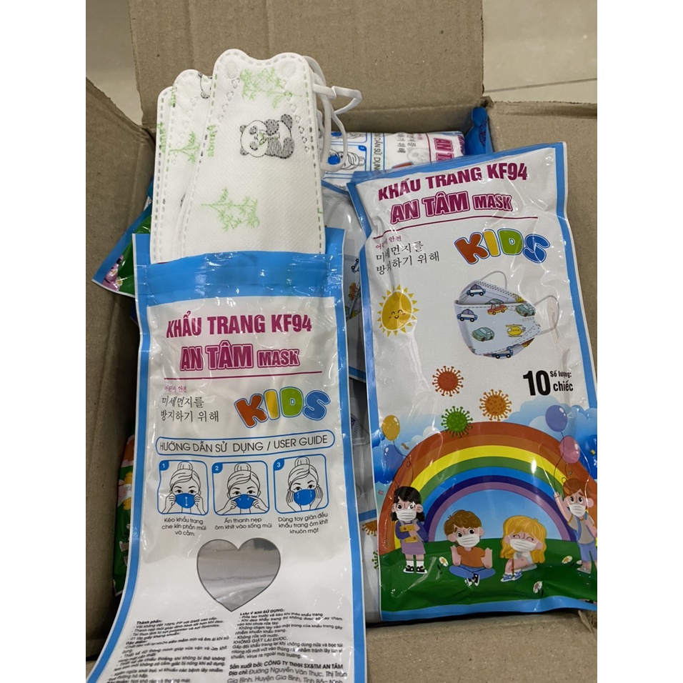 Khẩu Trang Y Tế KF94 4D Túi 10 Cái Rất Tiện Lợi