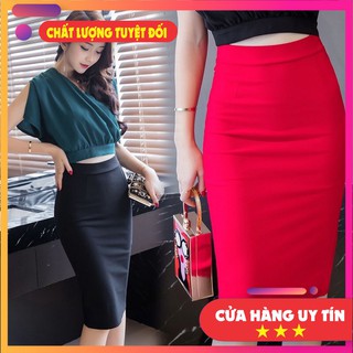 🌸 Chân váy bút chì sẻ sau dáng dài/chân váy đẹp/ chân váy công sở/ chân váy dài