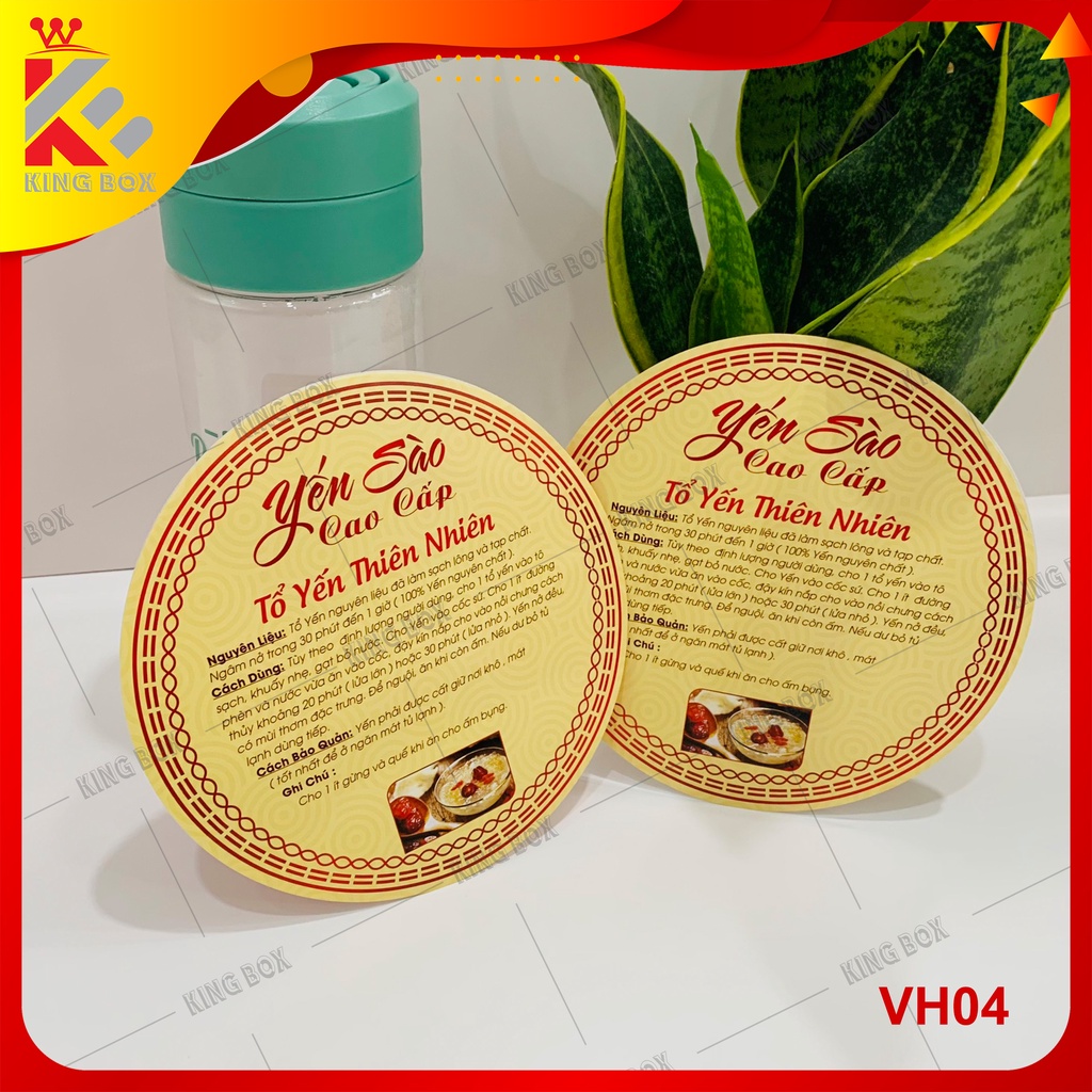 Tem hướng dẫn sử dụng yến sào cao cấp KINGBOX