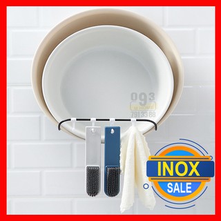 Móc Treo Dính Tường Chịu Lực Inox, Kệ để thau chậu Size 20x22 cm