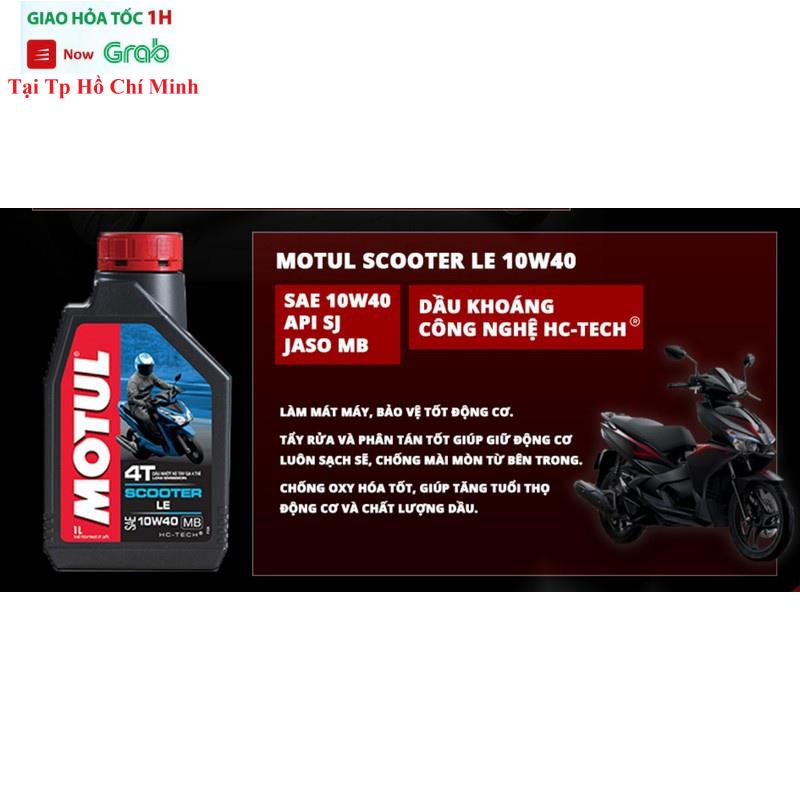 Nhớt Xe Ga Motul Scooter Le 10W40 1 Lít Chính Hãng Cho Các Dòng Xe Tay Ga