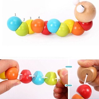 SÂU GỖ UỐN DẺO 7 SẮC CẦU VỒNG NGỘ NGHĨNH KÍCH THÍCH SÁNG TẠO CHO BÉ