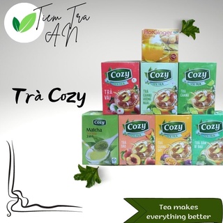 Trà cozy ice tea hương đào, chanh, vải, sâm.....hòa tan