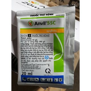 Thuốc trừ nấm bệnh cho hoa hồng và các loại cây trồng - Anvil 5SC gói 20ml