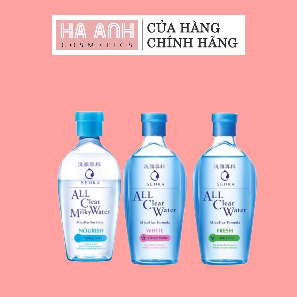 NƯỚC TẨY TRANG SENKA ALL CLEAR WATER