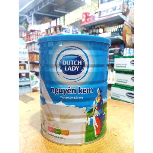 Sữa bột nguyên kem DUTCH LADYlon 900g.