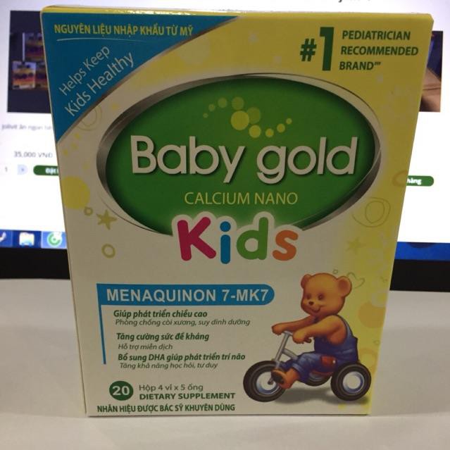 Baby gold kids bổ sung canxi cho bé