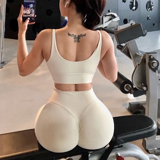 Quần tập gym yoga chun mông cao cấp chất siêu mịn