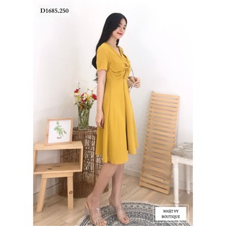 Đầm đi tiệc xoắn eo - d1685