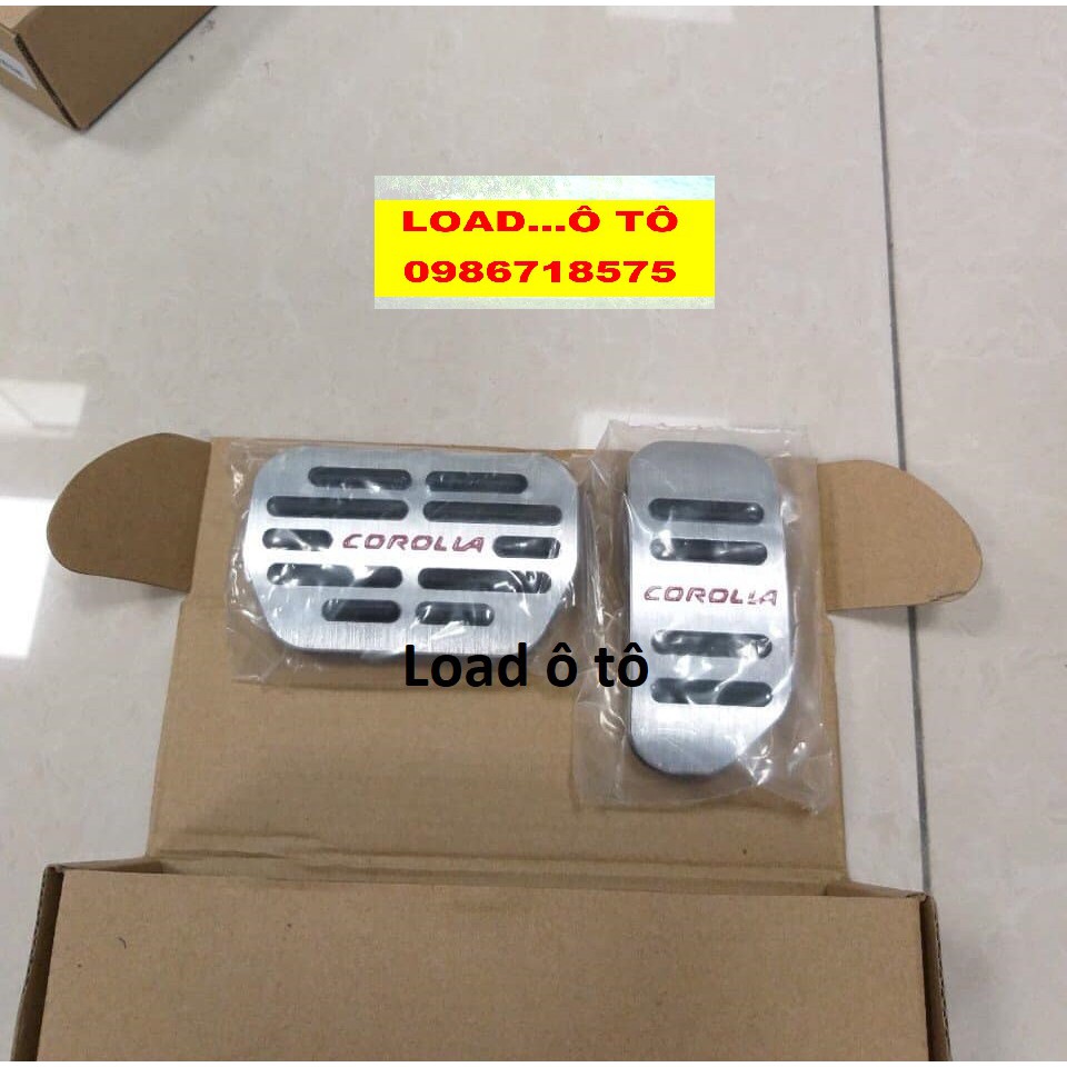 Bộ Ốp Chân Côn, Phanh Xe Toyota Altis 2018-2021 Mẫu Inox Nhựa Đen Cao Cấp