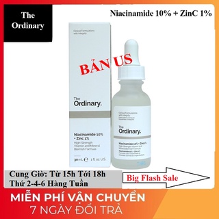 The Ordinary Niacinamide 10% + ZinC 1% Dành Cho Da Thâm Mụn