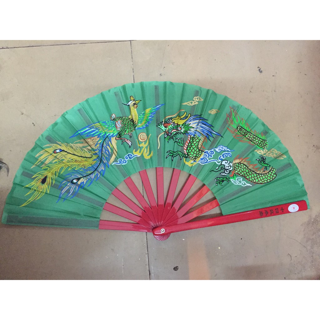 Quạt tập dưỡng sinh cao cấp 8 màu có túi đựng