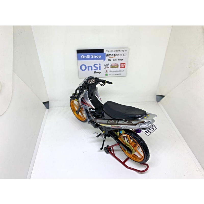 MÔ HÌNH YAZ 125cc  XE MOTOR TỈ LỆ 1/12 ĐỘ F-35 CNC