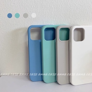 Ốp Điện Thoại Silicone Mềm Chống Sốc Màu Xanh Dương Cho iPhone Xs XR Xs Max 11 12 13 Pro Max