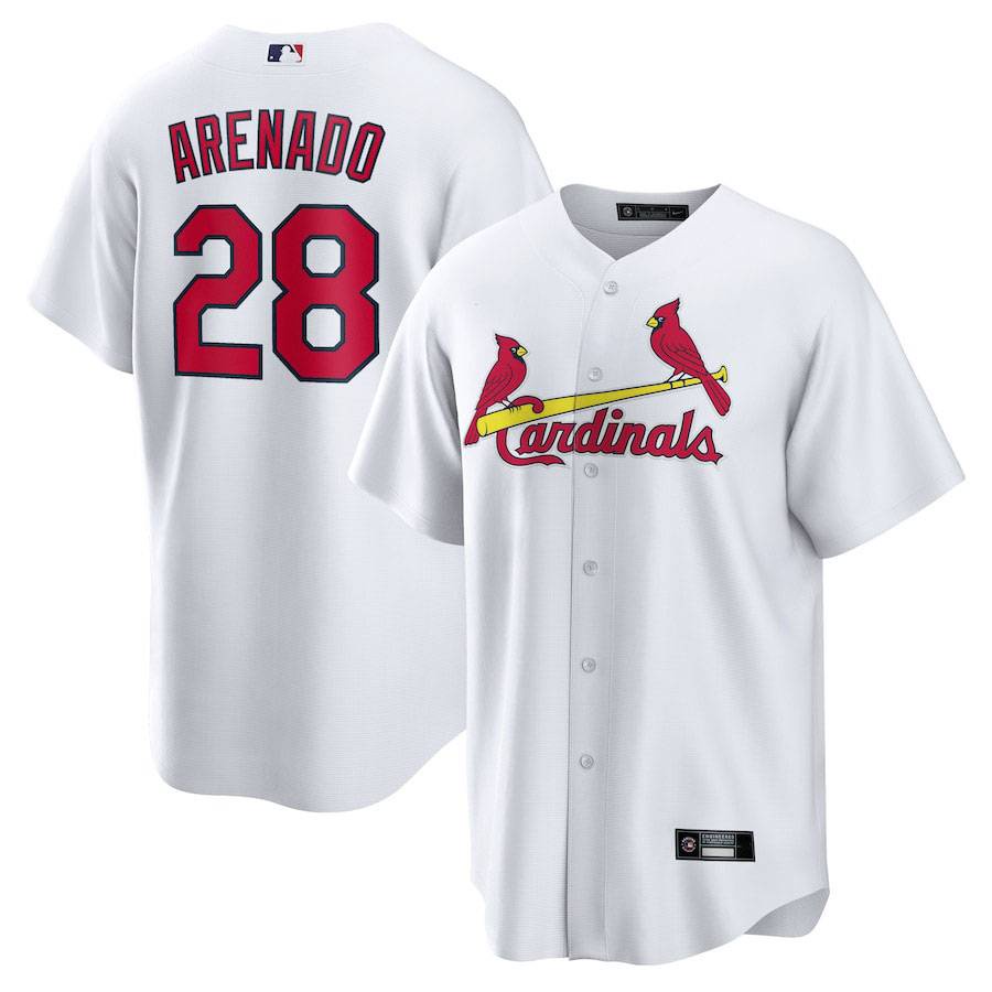Áo Khoác Bóng Chày MLB St Louis Cardinals Số 28 Arenado Thời Trang Unisex