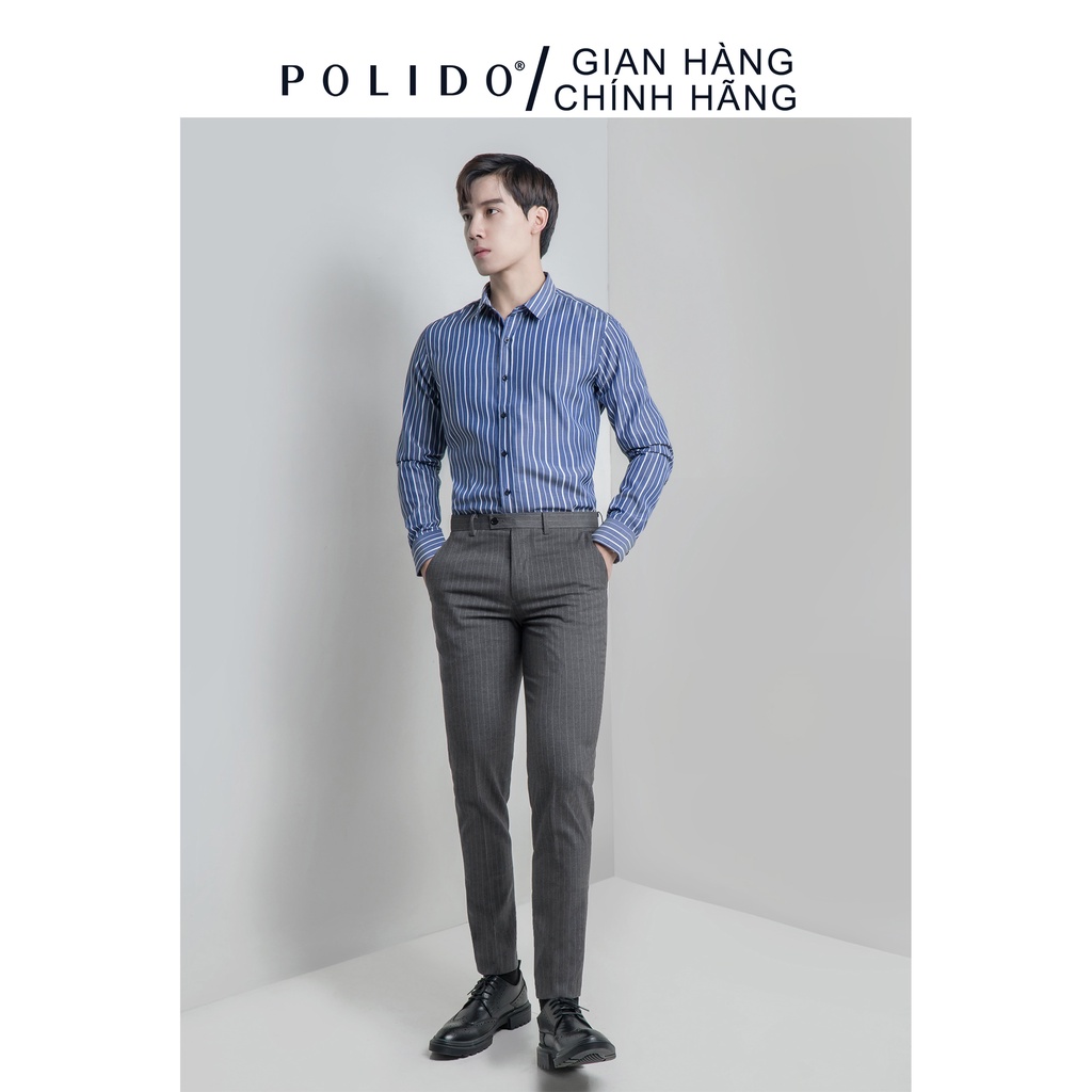 Áo Sơmi kẻ sọc CEFFYLO 1 vải Cotton họa tiết sọc lịch lãm Co giãn nhẹ | BigBuy360 - bigbuy360.vn