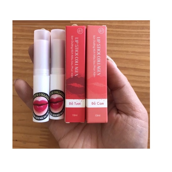 Son dưỡng Lip Stick Collagen kích màu cho môi sau phun xăm