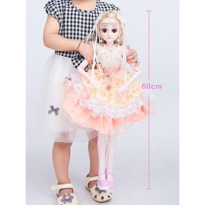 . Trang phục cổ xưa 60 cm Barbie Dan Road siêu lớn búp bê phù hợp với cô gái công chúa mô phỏng tinh tế vải đơn chơi