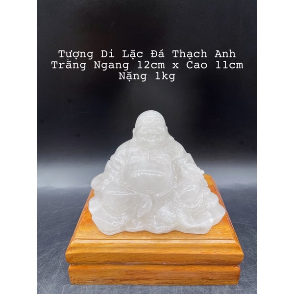 Tượng Di Lặc Đá Trắng Tự Nhiên Phong Thuỷ