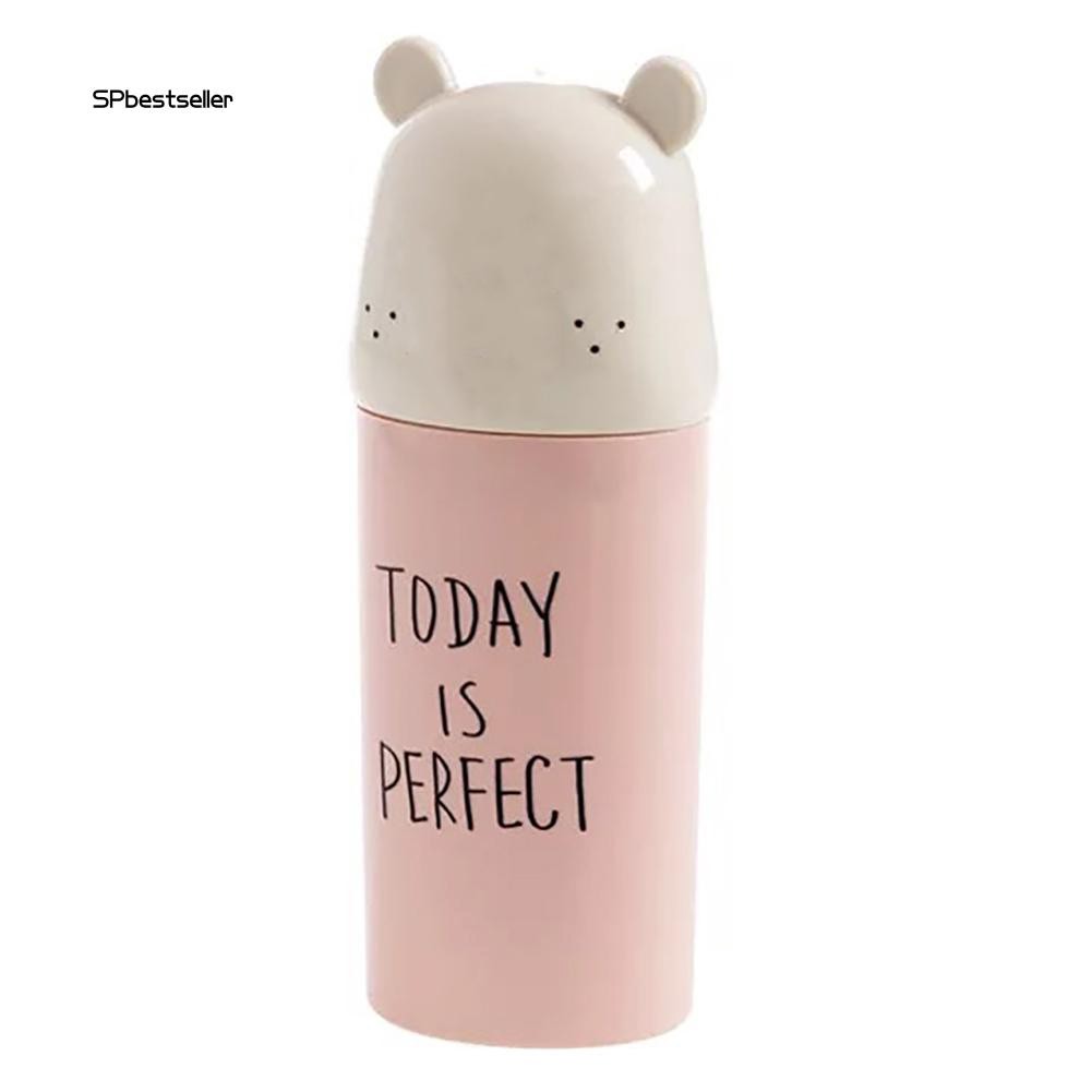 SPBS_Portable Travel Bathroom Cartoon Water Cup Mug Toothbrush Toothpaste Holder