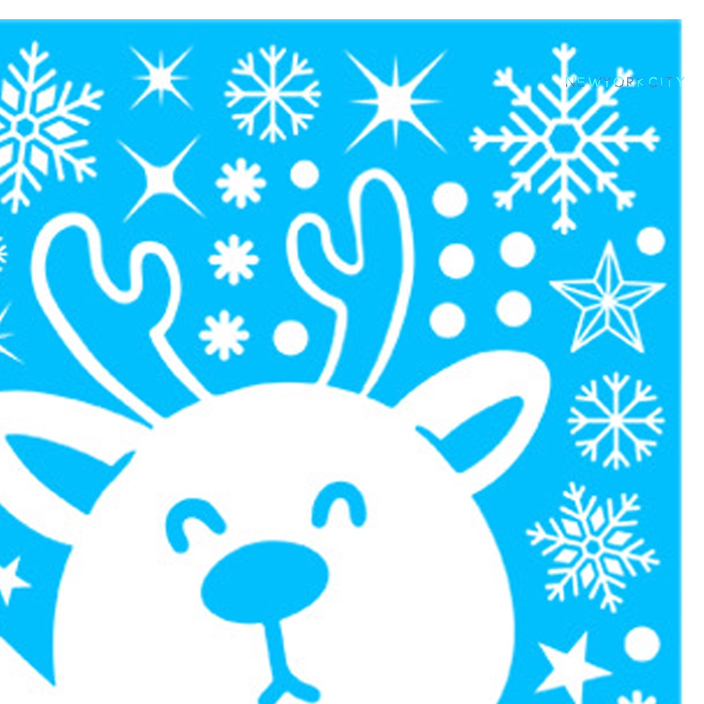 Miếng Dán Tĩnh Điện Bằng PVC In Họa Tiết Người Tuyết Giáng Sinh Trang Trí Nhà Cửa DIY