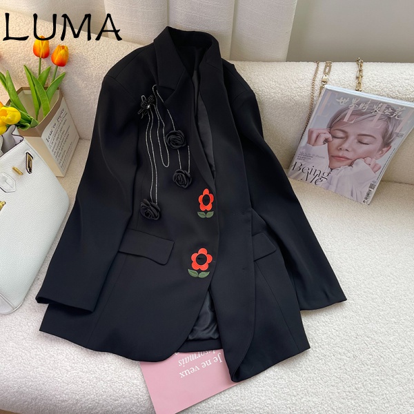 Suit Jacket Women's fashionable casual young suit women's Korean style spring 2022 new design sense light mature Rui suit jacket all-match western outer