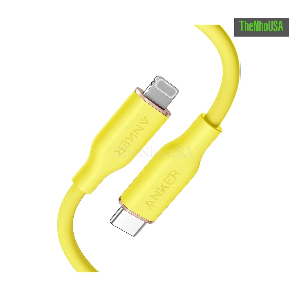 Cáp sạc nhanh Anker PowerLine III Flow USB C - L  -