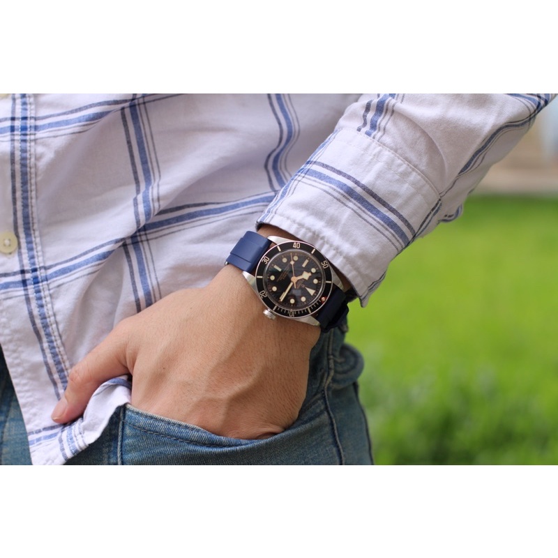 DÂY ĐỒNG HỒ CAO SU THƯƠNG HIỆU WWS, TẶNG KÈM TOOL THAY DÂY VÀ CHỐT