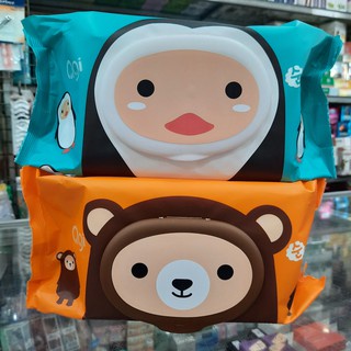 Khăn ướt AGI loại 100 tờ không mùi mẫu mới