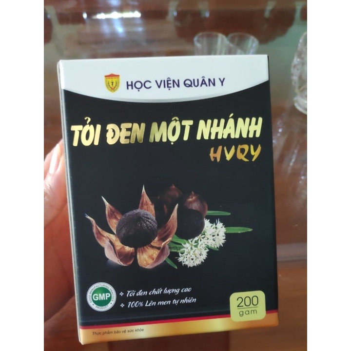 Tỏi Đen Một Nhánh - Học Viện Quân Y - Lọ 200g tỏi nguyên củ