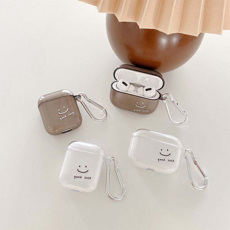 Ốp Bảo Vệ Hộp Đựng Tai Nghe Airpods 1 / 2 Pro 3 Hình Mặt Cười Xinh Xắn