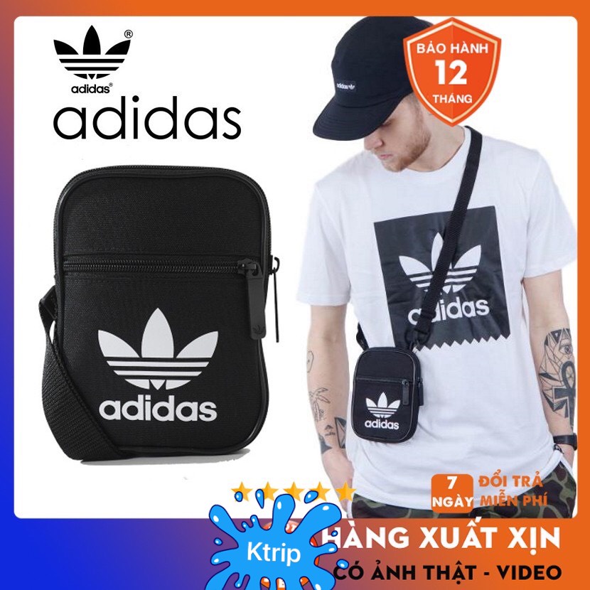 [ẢNH THẬT] Túi đeo chéo nam/nữ mini festival unisex cá tính-logo trắng