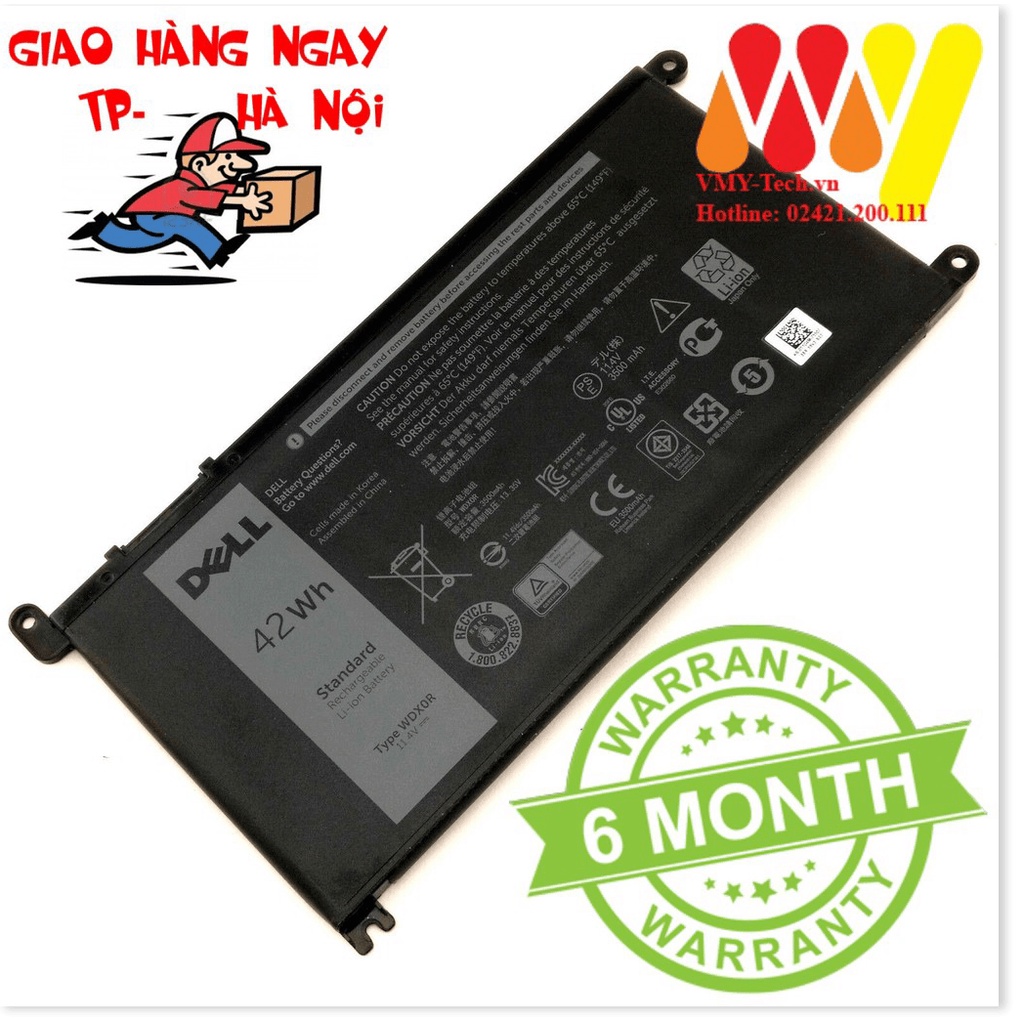 🌟 :. Pin Laptop Dell Inspiron 13-5000 13-7000 5368 5378 5379 7368 7378 WDX0R