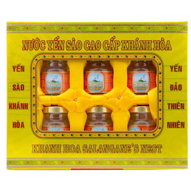 Nước yến sào Khánh Hòa Sanest hộp 6 lọ × 70 ml