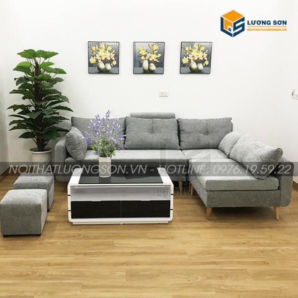 [Freeship HN] Sofa góc nỉ hiện đại – SFG21