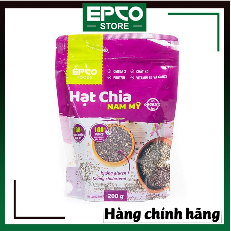 Hạt Chia Nam Mỹ Giảm Cân EPCO Foods (Gói 200g)